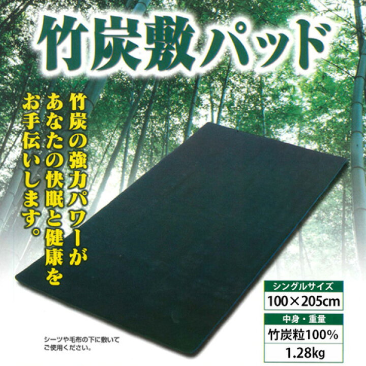 楽天市場】竹炭 敷きパッド シート シングルサイズ 除湿 抗菌 防臭 消 
