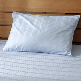 枕カバー ピロケース ピローケース 35×50cm 綿100％ サテン スクエア柄 上品な光沢 しなやか なめらか ホテルスタイル 日本製