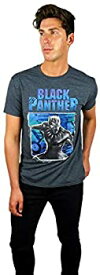 【中古】【輸入品・未使用】Marvel メンズ ブラックパンサー グラフィックTシャツ チャコール US サイズ: Medium カラー: ブラック