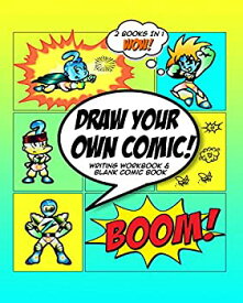【中古】【輸入品・未使用】Draw Your Own Comic: How to Write A Graphic Novel with Blank Comic Book Cartoon Superhero Theme (English Edition)