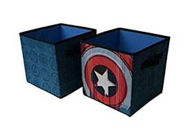 【中古】【輸入品・未使用】Marvel アベンジャーズ 折りたたみ式 2パック 収納キューブ ブルー
