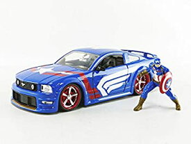 【中古】【輸入品・未使用】JADA TOYS ミニカー 1/24サイズ HWR Marvel 2006 Ford Mustang GT W/Captain America 26067