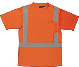 【中古】【輸入品・未使用】ERB Safety 62192 9006Sx Class 2 T-Shirt with X Back Reflective Tape Birdseye Knit Mesh 2X Hi-Viz Orange by ERB