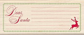 【中古】【輸入品・未使用】Inkadinkado Wood Stamp Dear Santa List by Inkadinkado