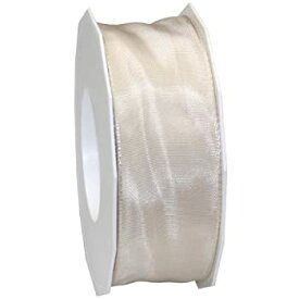 【中古】【輸入品・未使用】Morex Ribbon French Wired Lyon Fabric Ribbon 1-1/2-Inch by 27-Yard Champagne by Morex Ribbon