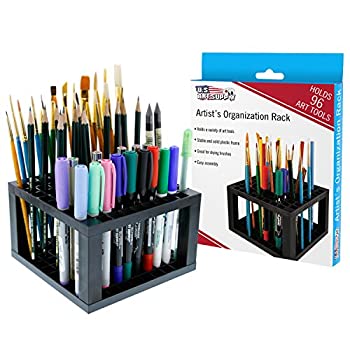 【ポイントアップ中！】【輸入品・未使用未開封】U.S. Art Supply 96 Hole Plastic Pencil & Brush Holder - Desk Stand Organiser Holder for Pens Paint Brushes Coloured Pencils Markers