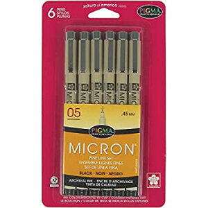 Sakura Pigma Micron drawing pens 02 Black ink, Line Width 0.3mm - 8 pack of  Micron 02 black