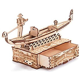 【中古】【輸入品・未使用】Wood Trick ウッドトリック ゴンドラ／渡し船 / インテリアになる3Dウッドパズル / 木製模型