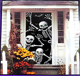 【中古】【輸入品・未使用】Halloween Door Cover Skeletons