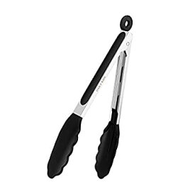 【中古】【輸入品・未使用】Kingtong???サラダとバーベキューTongs 9 Inch - 1 Pcs ブラック