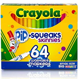 【中古】【輸入品・未使用】Pip-Squeaks Skinnies Washable Markers 64 Colors 64/Box