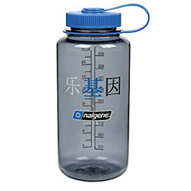 【中古】【輸入品・未使用】ナルゲンTritanブルー蓋付きグレー1クォート広口BPAフリーウォーターボトル、