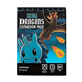 【中古】【輸入品・未使用】不安定Unicorns Dragons拡張パック、ブラック