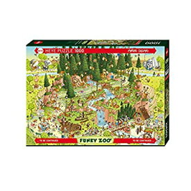 【中古】【輸入品・未使用】HEYE Puzzle ヘイパズル 29638 Marino Degano : Funky Zoo Black Forest Habitat (1000 pieces)