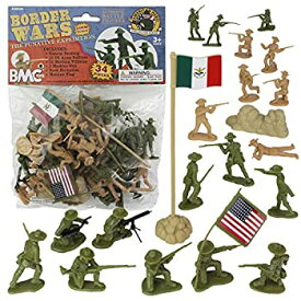 【中古】【輸入品・未使用】BMC ボーダーウォーズ アメリカ陸軍 vs. メキシコ ヴィリスタ - 兵士のフィギュア34体