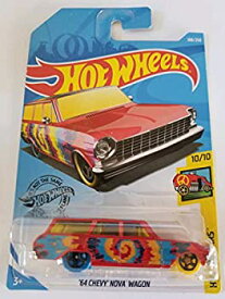 【中古】【輸入品・未使用】Hot Wheels 2019 Hw Art Cars '64 Chevy Nova Wagon 188/250 レッド