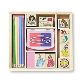 【中古】【輸入品・未使用】Melissa & Doug Disney Princess Woodenスタンプセット: 9スタンプ5色鉛筆、および2色スタンプパッド