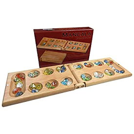 【中古】【輸入品・未使用】Melissa Wood Folding Mancala Board Game - 44cm Set