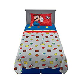 中古 【中古】【輸入品・未使用未開封】Franco Kids Bedding Soft Sheet Set 3 Piece Twin Size Super Mario Odyssey