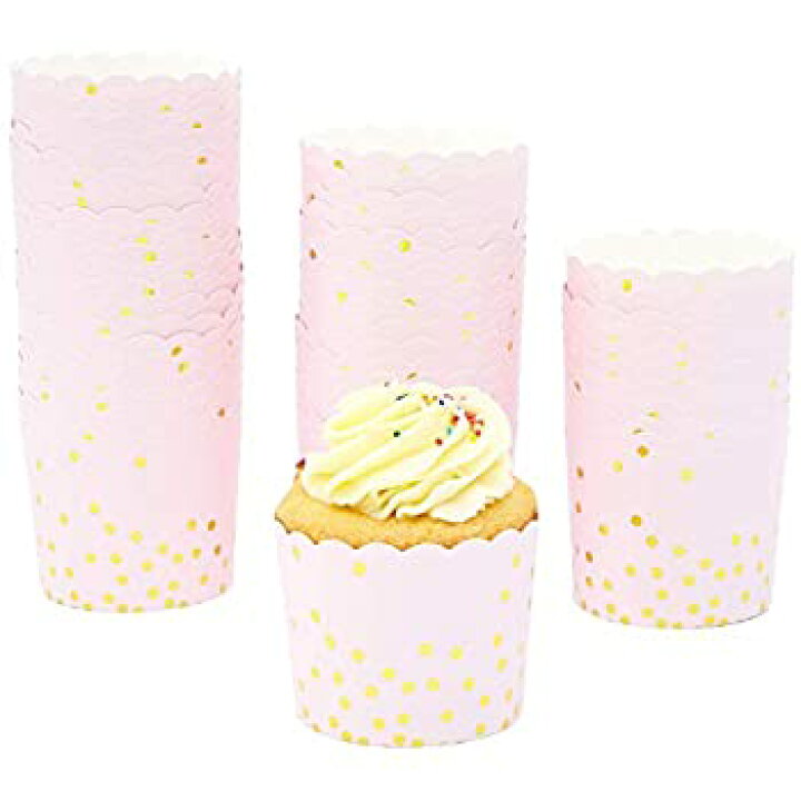 楽天市場 中古 輸入品 未使用未開封 Sparkle And Bash ローズゴールド紙吹雪カップケーキラッパー 50パック アトリエ絵利奈
