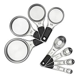 【中古】【輸入品・未使用】OXO Good Grips Measuring Cups and Spoons Set Stainless Steel