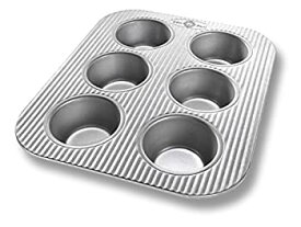 【中古】【輸入品・未使用】USA Pan Bakeware Aluminized Steel Toaster Oven and Muffin Pan 6-Cup by USA Pans