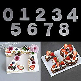 【中古】【輸入品・未使用】RAYNAG 0-8 数字 ケーキステンシル フラットプラスチックテンプレート カッティングナンバー型 16インチ 数字ステンシル DIY 数字 ケーキ/クッキ