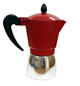 【中古】【輸入品・未使用】IMUSA USA Aluminum 3-Cup Coffeemaker Red by Imusa