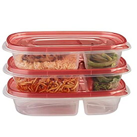 【中古】【輸入品・未使用】Rubbermaid TakeAlongs 5.2および2.9カップの食品ストレージコンテナ 10個セットースセット、レッド/ほのかなチリカラー 3.7 Cup FG7F57CATCHIL