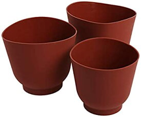 【中古】【輸入品・未使用】Norpro 3 Piece Silicone Bowl Set Red by Norpro