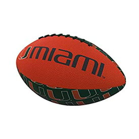 【中古】【輸入品・未使用】Logo Brands NCAA マイアミハリケーンズ ミニサイズ 繰り返しフットボールボール マルチカラー ミニチュア