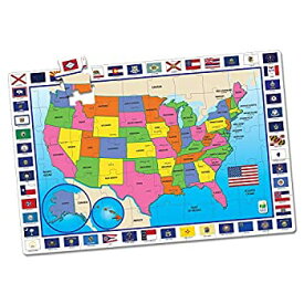 【中古】【輸入品・未使用】Learning Journey The 439203?USA Map Jumbo Floor Puzzles