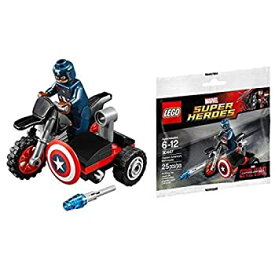 中古 【中古】【輸入品・未使用未開封】LEGO Marvel Captain America Civil War Captain Americas Motorcycle Mini Set #30447 [Bagged]