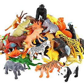 【中古】【輸入品・未使用】動物玩具、54ミニジャングル動物玩具セット