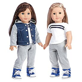 【中古】【輸入品・未使用】Tomboy - 4 piece outfit - jeans jacket grey sweatpants t-shirt and blue boots. ( dolls not included)