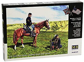 【中古】【輸入品・未使用】Master Box Civil War Yankee Scout and Indian Tracker with Horses Figure Model Building Kits (1:35 Scale) by Masterbox