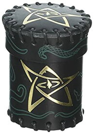 【中古】【輸入品・未使用】Q-Workshop QWOCCTH4"Call of Cthulhu Leather Dice Cup Black/Green with Gold" Game Accessory