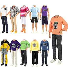 【中古】【輸入品・未使用】Barwa Lot 5 Sets Fashion Shirt Outfit Clothes with Trousers for Barbie's Boy Friend Ken Doll