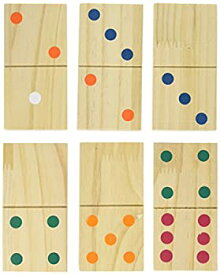 【中古】【輸入品・未使用】Hey Play Giant Wooden Dominoes Game Set (28 Piece)