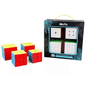 【中古】【輸入品・未使用】CuberSpeed Speedcubing Bundle Moyu MoFang JiaoShi MF2S 2X2 & MF3S 3X3 & MF4S 4X4 & MF5 5X5 Stickerless Bright Magic cube Cubing Classro