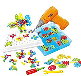 【中古】【輸入品・未使用】Educational Design and Drill toy Building toys set - 193 Pcs with board game STEM Learning Construction creative playset for 3 4 5+ Yea