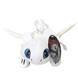 【中古】【輸入品・未使用】How to Train Your Dragon Light Fury Toothless Light Fury Plush Doll Toy Dragon of Berk 10インチ