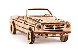 【中古】【輸入品・未使用】ウッドトリックカブリオレット車ミニ3D木製パズル 大人と子供向け - 6.7 x 2.8インチ - 機械移動パーツ - 木製モデルキット
