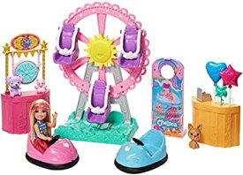 【中古】【輸入品・未使用】Barbie Club Chelsea Doll and Carnival Playset 6-inch Blonde Wearing Fashion and Accessories with Ferris Wheel Bumper Cars Puppy and Mor