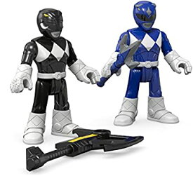 【中古】【輸入品・未使用】パワーレンジャー Fisher-Price Imaginext Mighty Morphin Power Rangers - Blue Ranger and Black Ranger