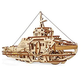 【中古】【輸入品・未使用】Tugboat Ugears 3Dメカニカル木製モデル 組み立て DIY 頭脳に