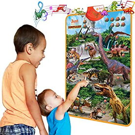 【中古】【輸入品・未使用】Just Smarty 恐竜インタラクティブ学習ポスターと恐竜のおもちゃ 3~5歳 音楽 ゲーム 教育活動 幼児 男の子 女の子 3歳 4歳 5歳 リアルなおもちゃ