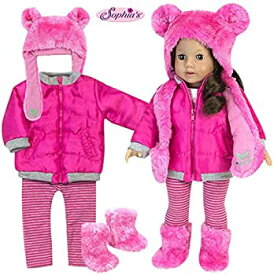 【中古】【輸入品・未使用】Sophia's Doll Clothes 4 Pc. Set of Pink Polar Bear Hat Boots Fuchsia Jacket & Matching Leggings 18 Inch Doll Winter