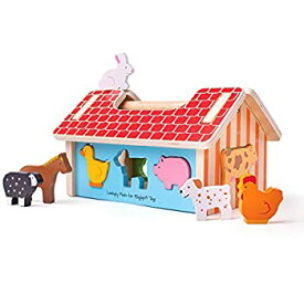 【中古】【輸入品・未使用】Bigjigs Toys Farmhouse Sorter