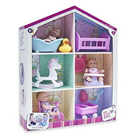 【中古】【輸入品・未使用】ジェーシートイズ（JC Toys） Toys Lots to Love Babies - ビニール人形 5インチ 3個と アクセサリー6個と 再利用可能なボックスプレイハウスの